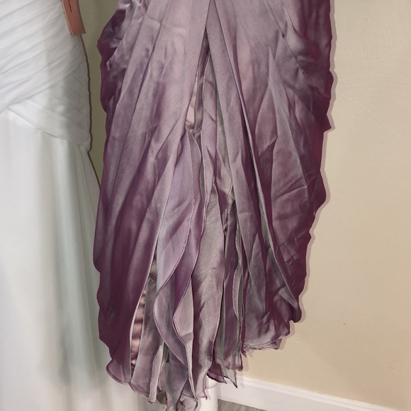 Vertical ruffles/gathers sleeveless knee l… - Picture 7 of 11